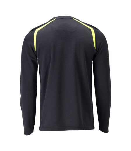 T-shirt Manches Longues Accelerate Multisafe Homme Bleu Marine Foncé Jaune Fluo Mascot