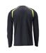 T-shirt Manches Longues Accelerate Multisafe Homme Bleu Marine Foncé Jaune Fluo Mascot-2