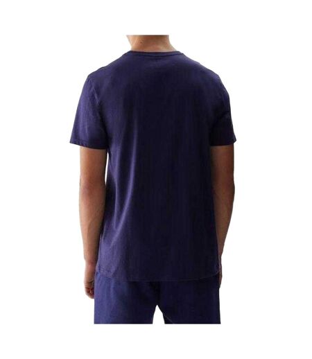 Mens Big Logo Cotton T-shirt Navy Blue 4F