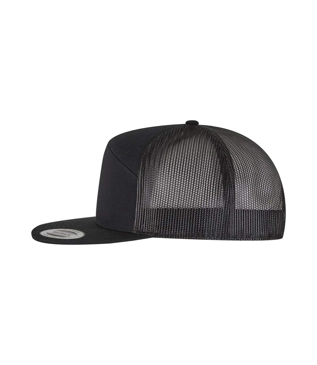 Casquette Trucker Motif/style 7 Panneaux Yupoong Noir Flexfit-3