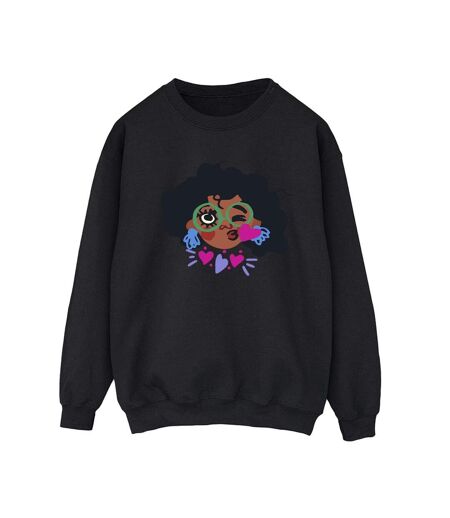 Disney Womens/Ladies Encanto Mirabel Kiss Sweatshirt (Noir) - UTBI16898