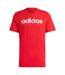 T-shirt Style Logo Brodé Essentials Linear Homme Rouge Adidas-2