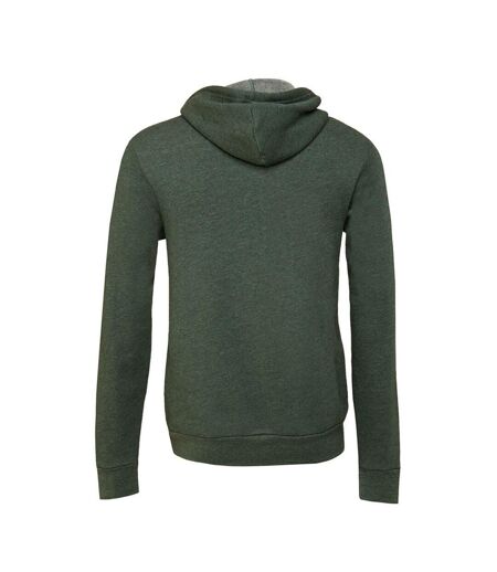 Bella + Canvas Unisex Adult Polycotton Pullover Hoodie (Forest Green Heather)