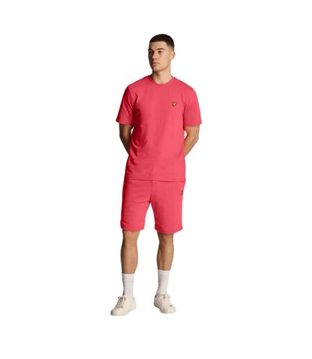 Mens plain t-shirt electric pink Lyle & Scott