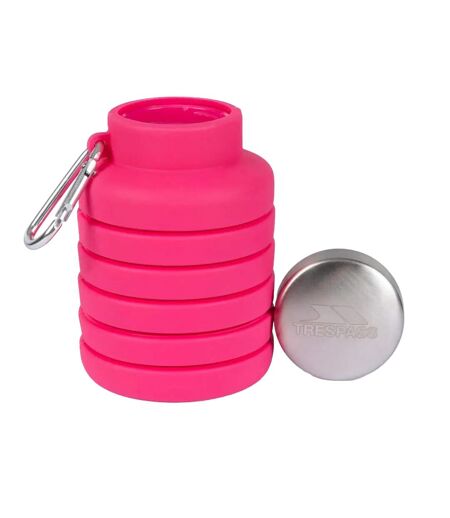 Vavo folding carabiner water bottle one size flamingo pink Trespass