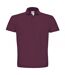 B&C ID.001 Unisex Adults Short Sleeve Polo Shirt (Wine) - UTBC1285