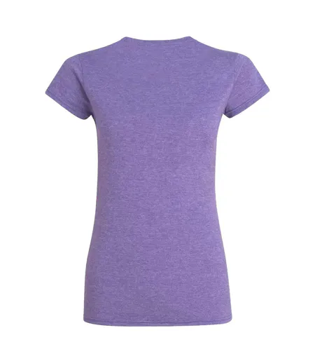 Womens/ladies Softstyle Midweight T-shirt Violet Gildan