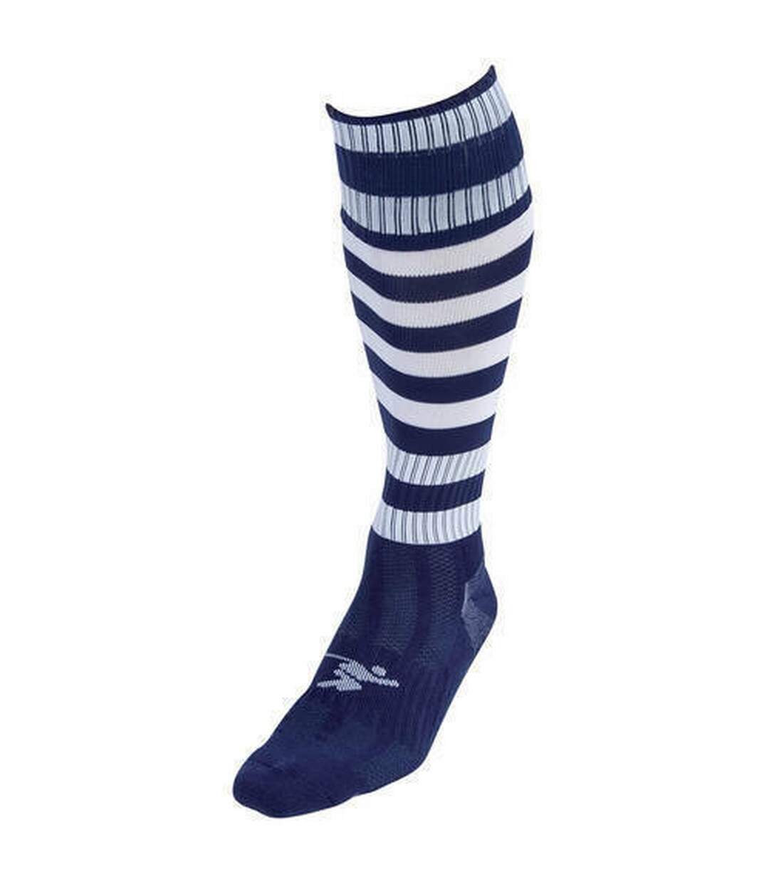 Unisex adult pro hooped football socks navy/white Precision-1