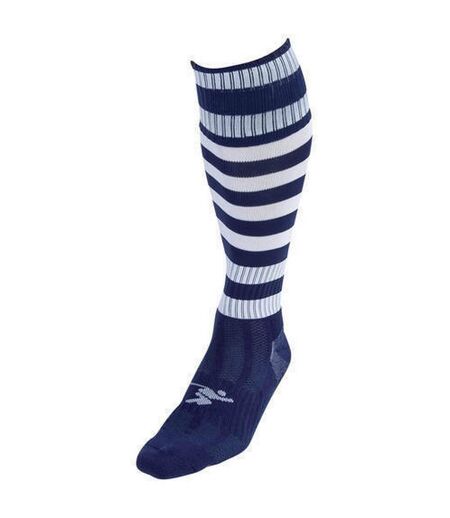 Unisex adult pro hooped football socks navy/white Precision