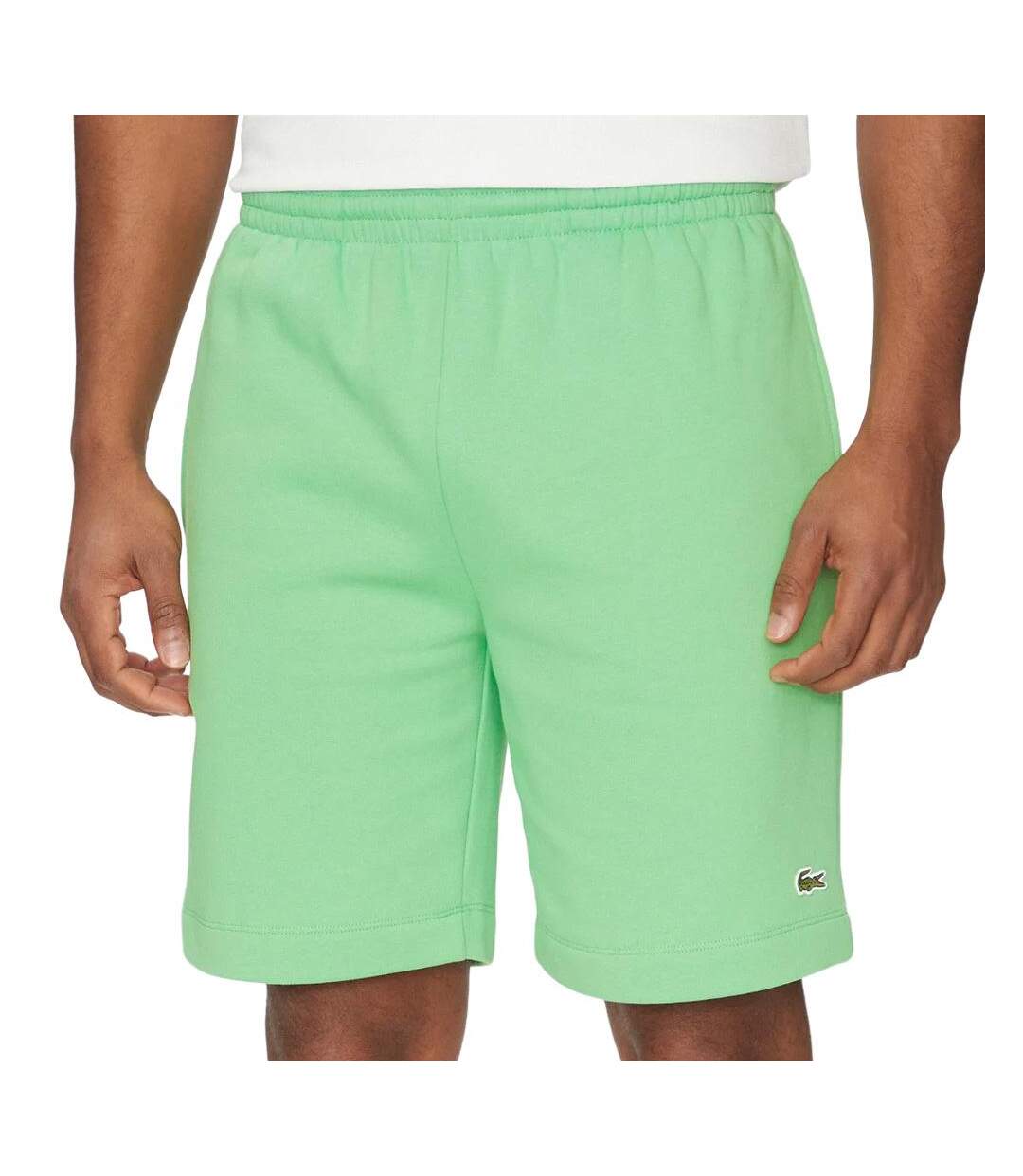 Short vert homme lacoste short regular fit 12-1