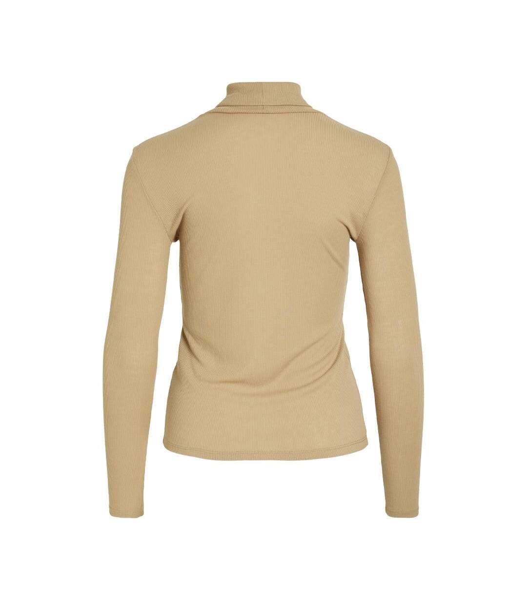 T-shirt manches longues beige femme vila elsea - l-2