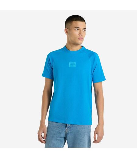 Umbro Mens Layered Box Logo T-Shirt (Cloissone) - UTUO2106