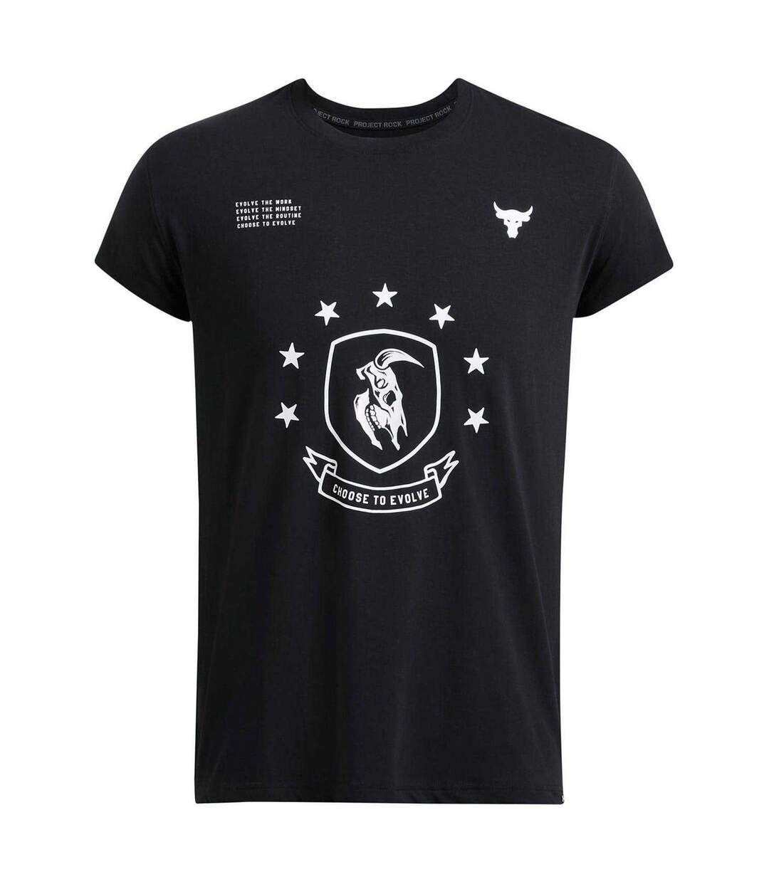 Mens Project Rock T-shirt Black Under Armour-2