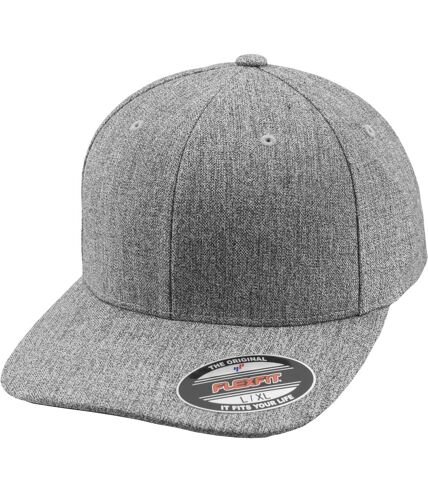 Casquette flexfit span gris chiné Yupoong