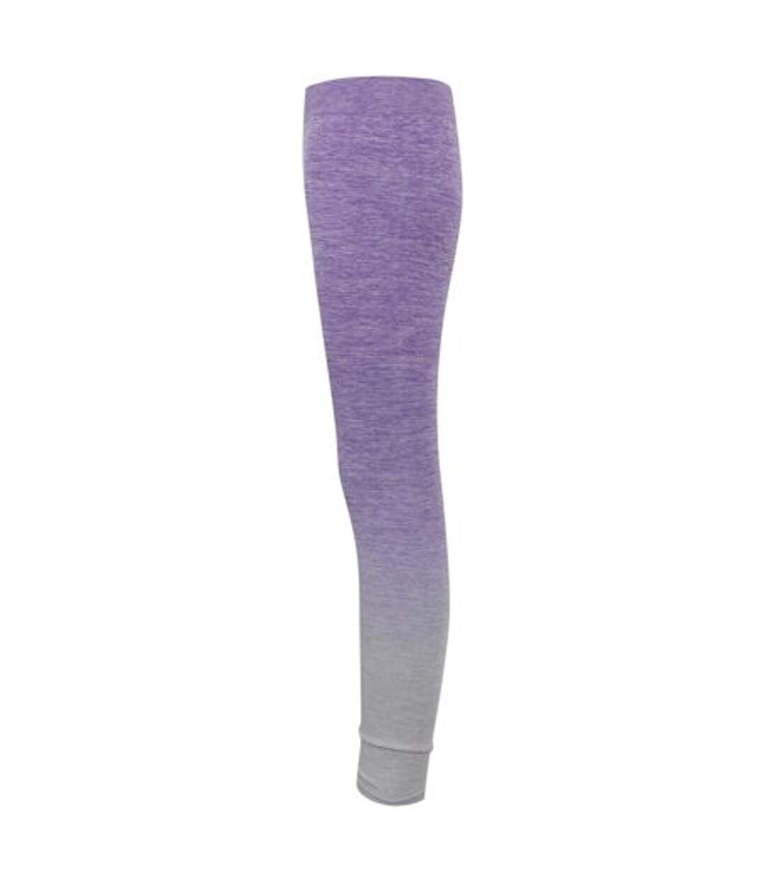 Legging femme violet / gris clair chiné Tombo-3