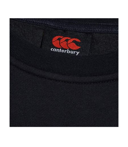 Womens/ladies Club Crew Neck Sweatshirt Black Canterbury