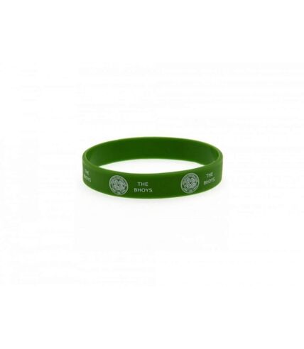 Celtic FC Official Soccer Silicone Wristband (Green) (One Size) - UTBS772