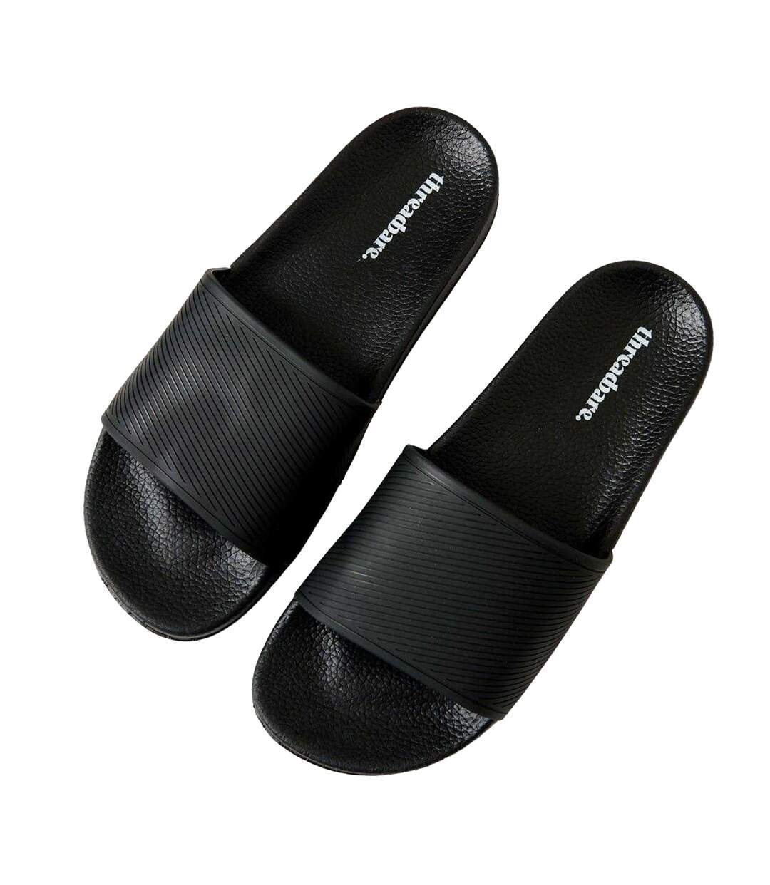 Claquettes Arlo Homme Noir Threadbare-3