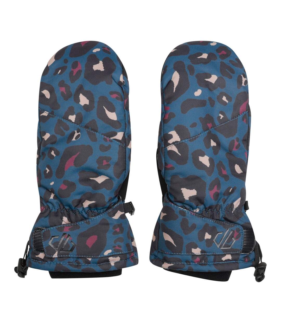 Womens/ladies Dignity Ii Waterproof Animal Print Ski Gloves Moonlight Denim Dare 2B-1