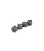 Lot 4 Boules en Inox Éponge Gris-1