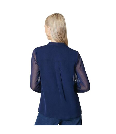 Blouse femme bleu marine Principles