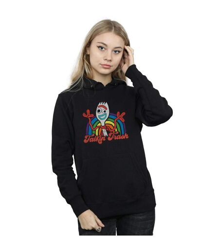 Disney Chandail à capuchon Toy Story 4 Forky Talkin' Trash pour femmes/femmes (Noir) - UTBI15273