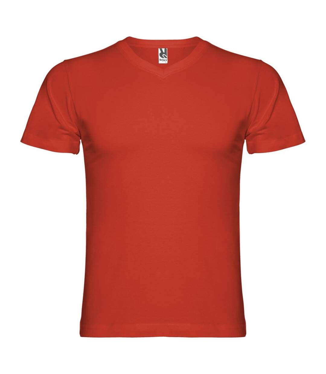 Mens samoyedo v neck t-shirt red Roly