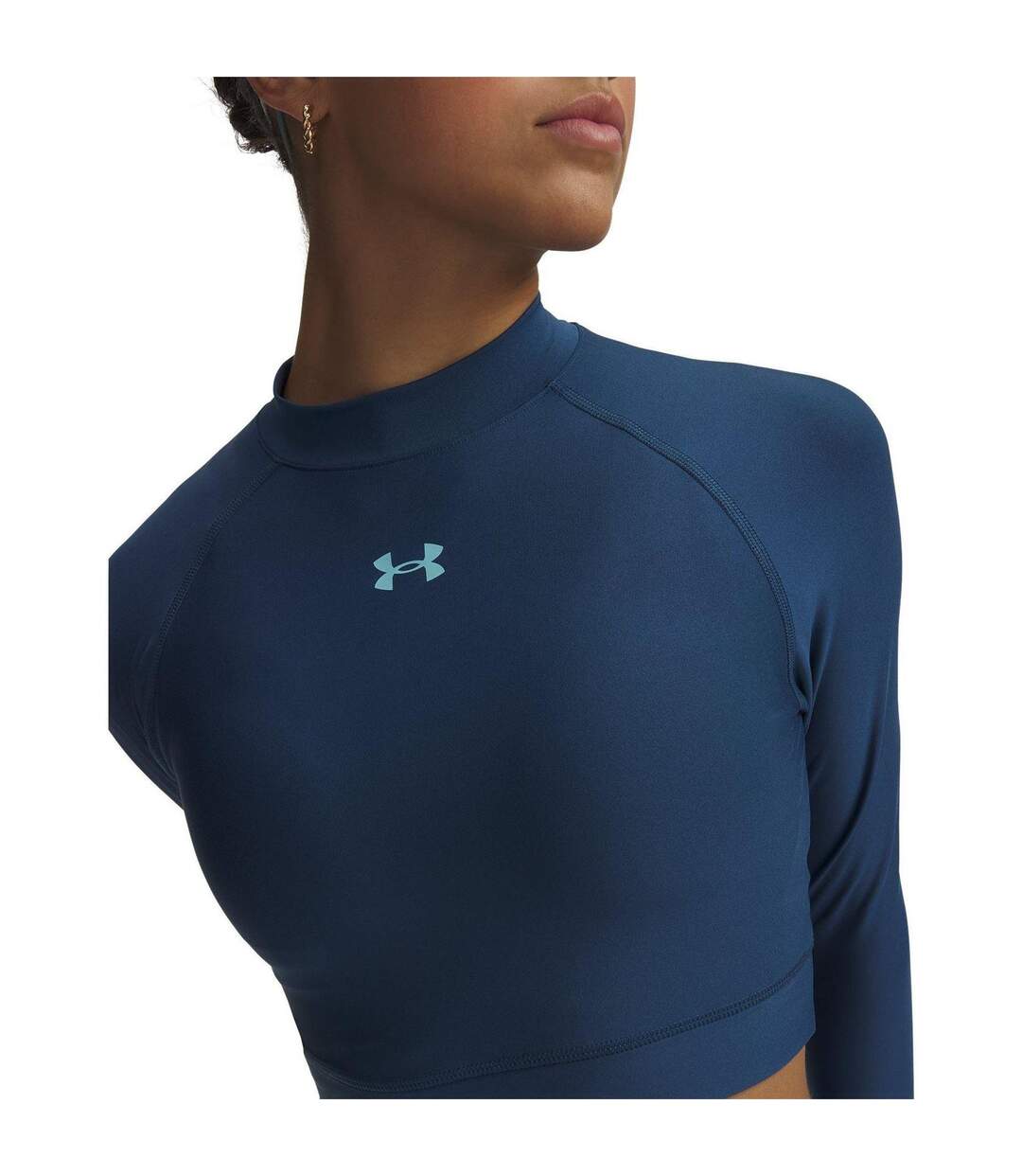 Haut Court Femme Bleu Under Armour-3