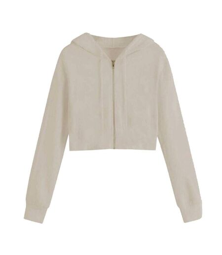 Veste À Capuche Femme Beige Miso