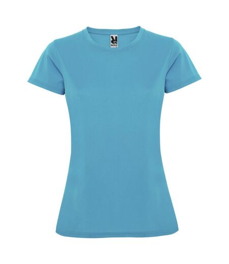 T-shirt montecarlo femme turquoise vif Roly Roly