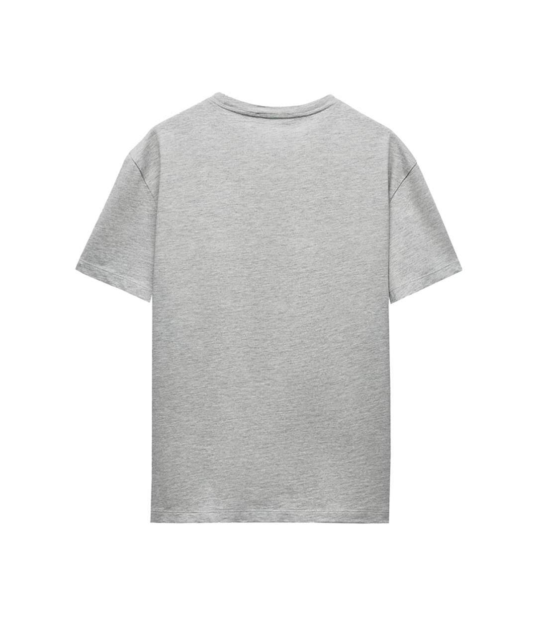 T-shirt Noël Motif Mickey Mouse Motif/style Snowball Noel Femme Gris Clair Disney-3