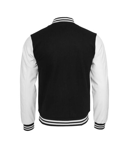 Blouson D'université Oldschool Homme Noir Blanc Urban Classics