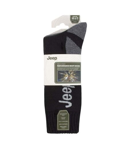3 Pack Mens Walking Boot Socks | Performance Outdoor Socks for Hiking