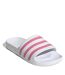Womens/ladies Adilette Aqua Slides White Rose Adidas-3