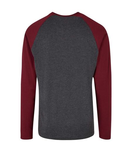T-shirt Homme Charbon Pourpre Build Your Brand