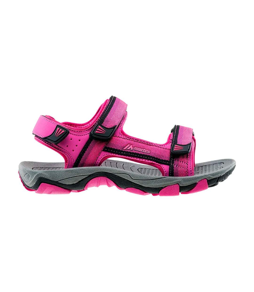 Sandales Makanos Femme Fuchsia Foncé Fuchsia Noir Martes-3