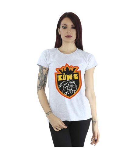 Disney - T-shirt THE LION KING CREST - Femme (Gris chiné) - UTBI25263