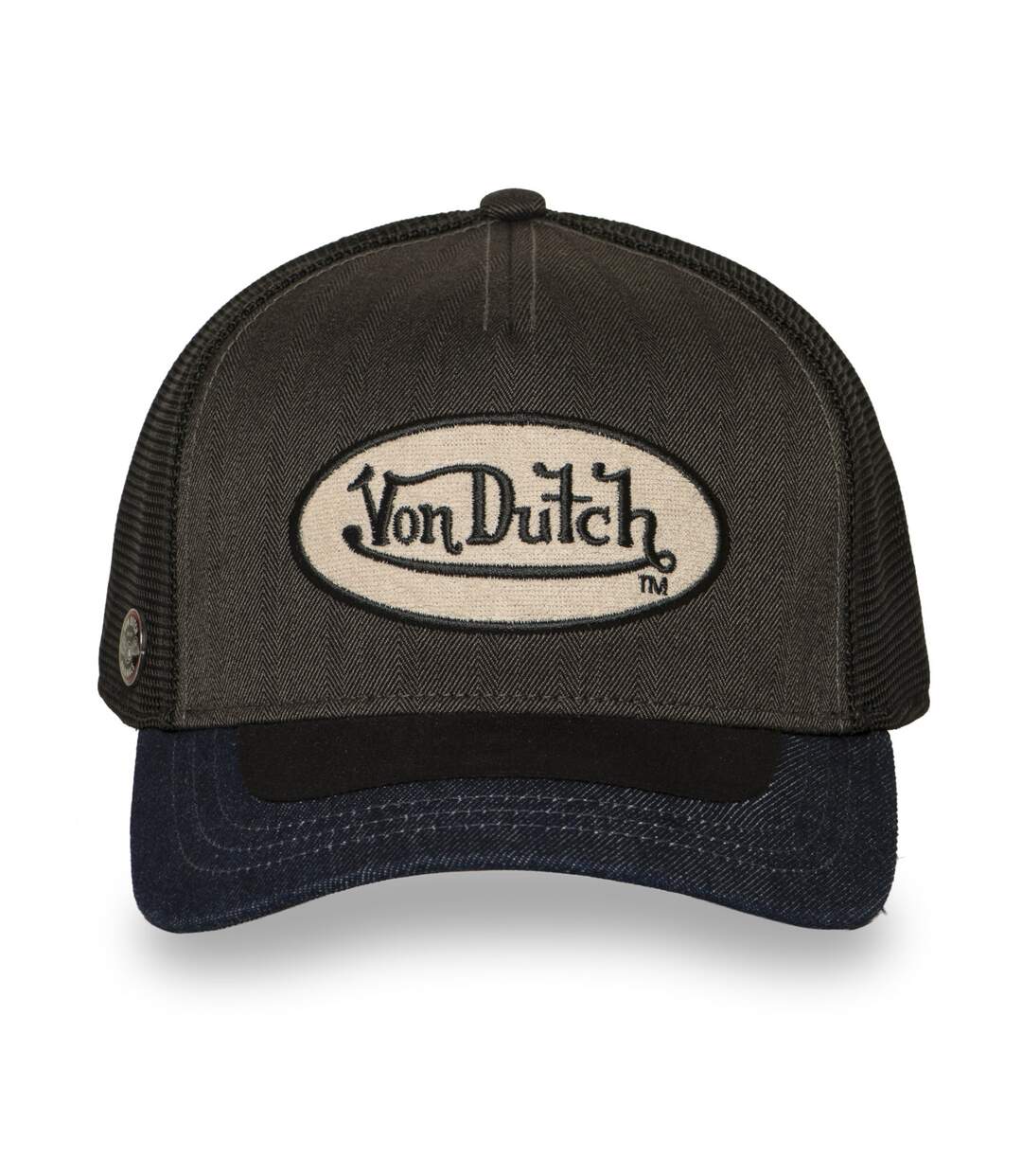Casquette trucker filet premium avec patch et visière bimatière Shiel Vondutch-2