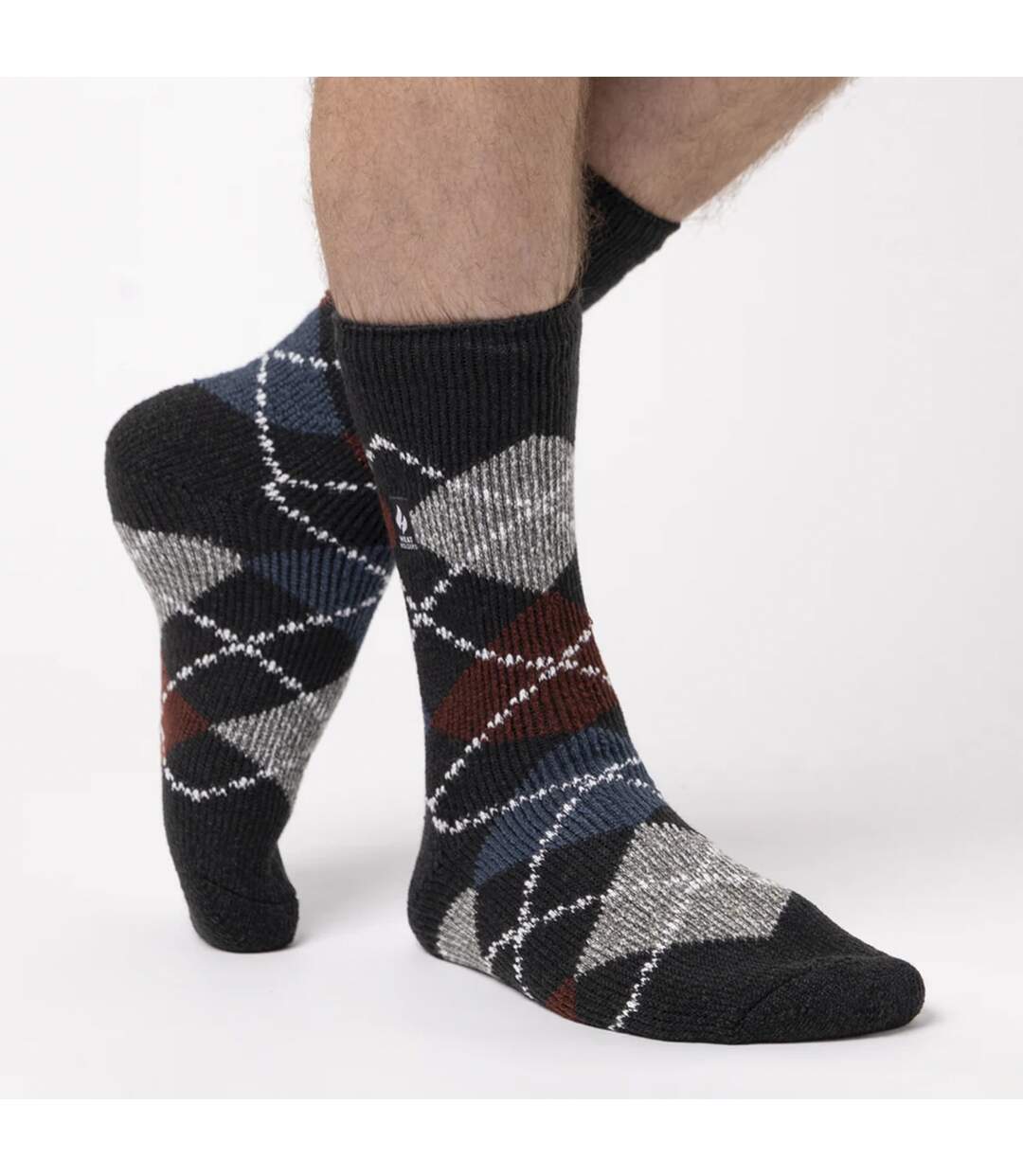 Mens Jacquard Thermal Socks for Winter-3
