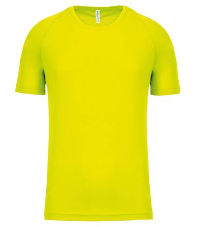 T-shirt sport - Running - Homme - PA438 - jaune fluo