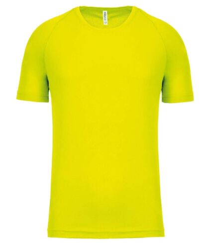 T-shirt sport - Running - Homme - PA438 - jaune fluo