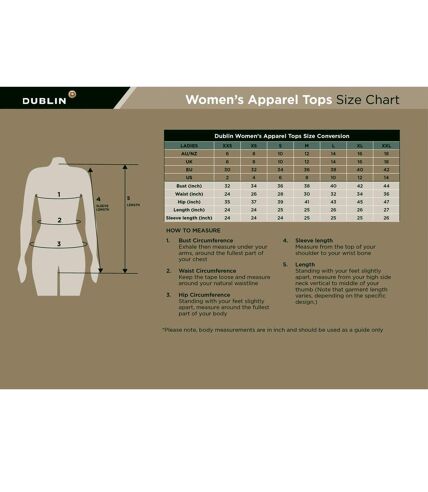 Dublin Womens/Ladies Ria Short Sleeve Competition Shirt (White) - UTWB1449