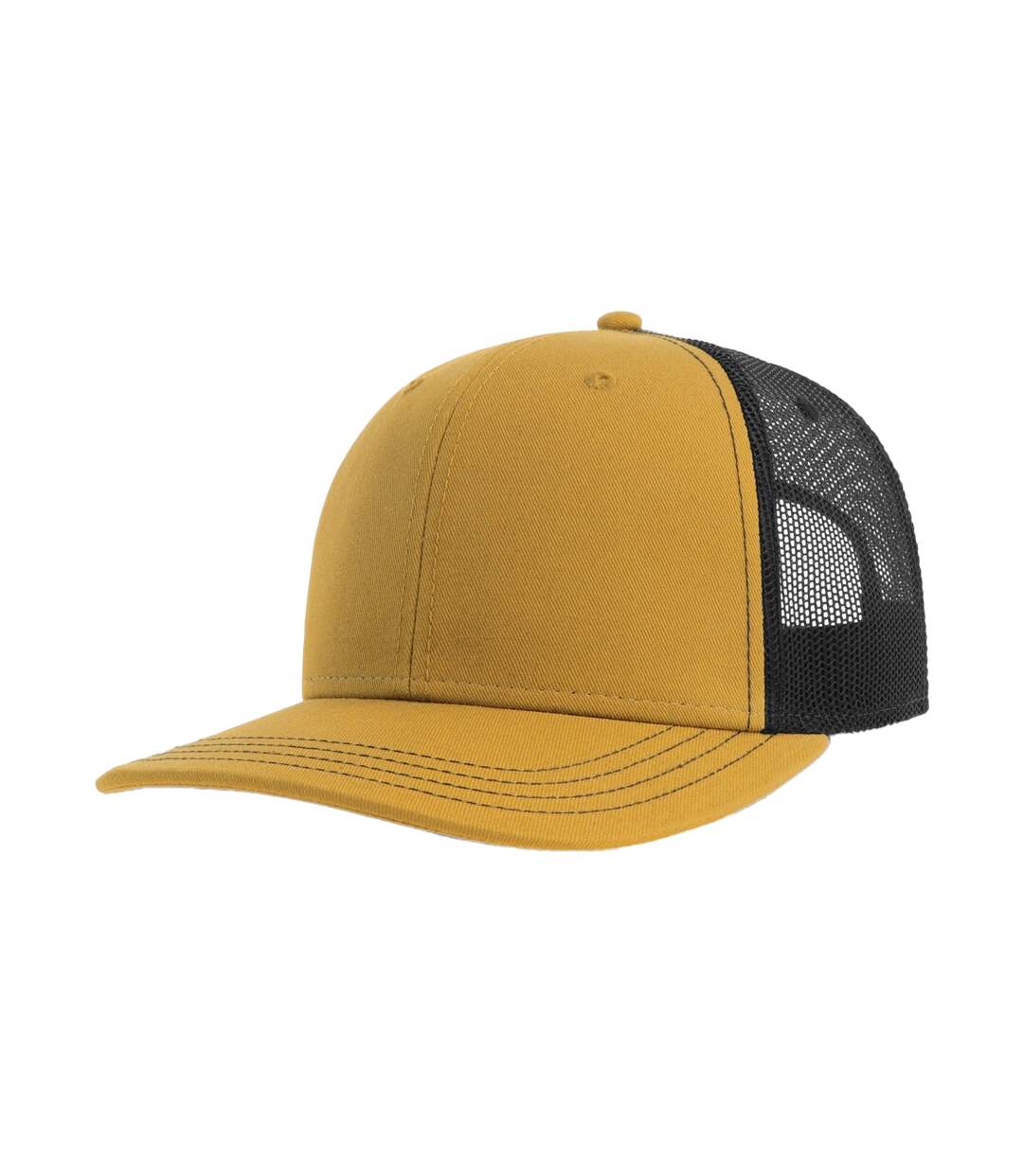 Casquette Trucker Motif/style 6 Panneaux Sonic-s Adulte Moutarde Noir Atlantis Headwear-1