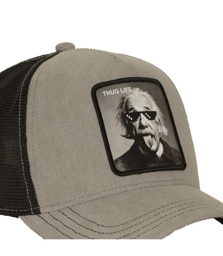 Casquette trucker avec filet effet velours et patchThug Life Capslab