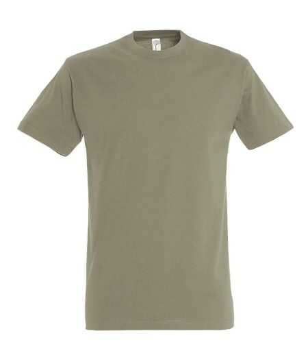 T-shirt manches courtes - Mixte - 11500 - vert kaki clair