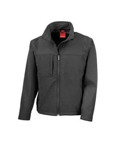 Mens classic soft shell jacket black Result