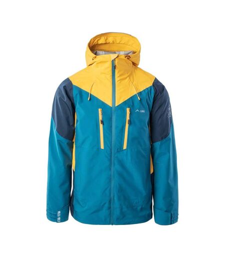 Mens Malaspina Ii Waterproof Jacket Dress Blues Ocean Depths Saffron Elbrus