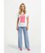 T-shirt col rond motif fluo Sunshine-3