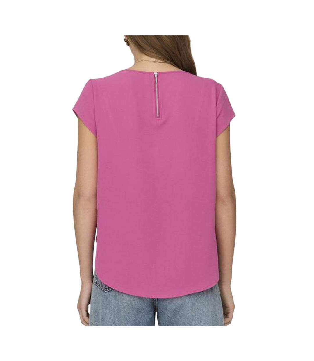 T-shirt rose femme only onlvic - 34-2