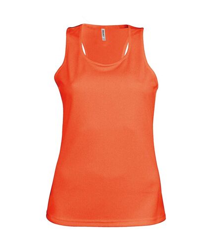 Kariban Proact Womens/Ladies Sleeveless Sports / Training Vest (Fluorescent Orange) - UTRW2720